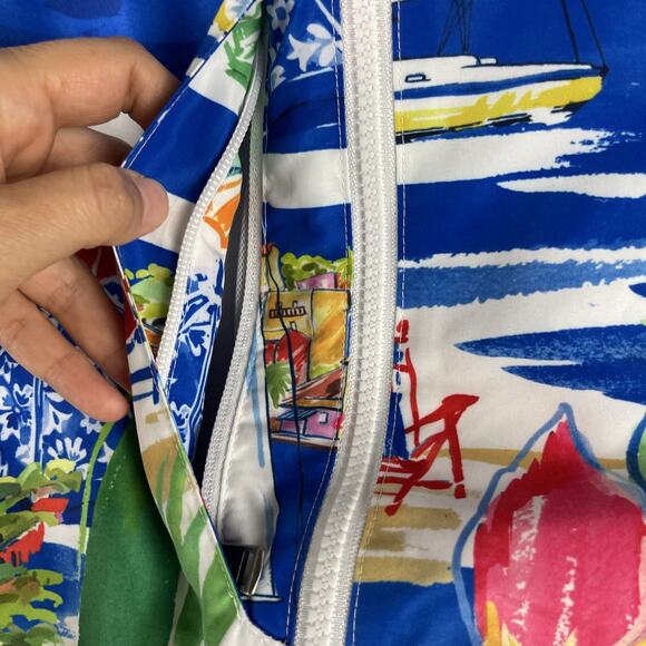 Polo Ralph Lauren Riviera Windbreaker Jacket Mens Large Packable Colorful Resort - Picture 4 of 16